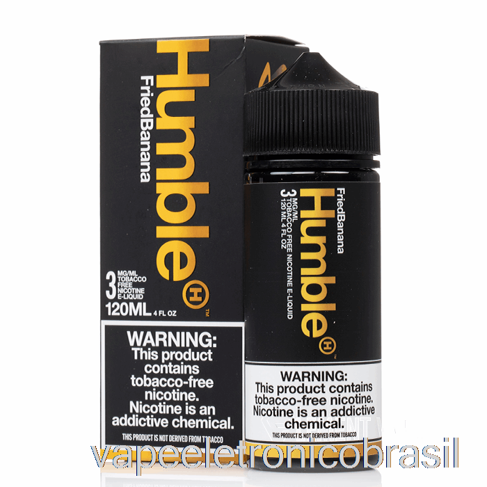 Vape Recarregável Banana Frita - Suco Humilde Co - 120ml 3mg